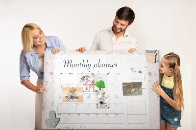 Cork Memo Board Monthly Planner