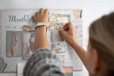 Cork Memo Board Monthly Planner