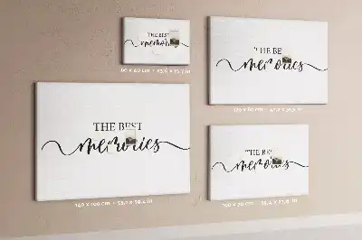 Printed Cork Board with Memories Lettering