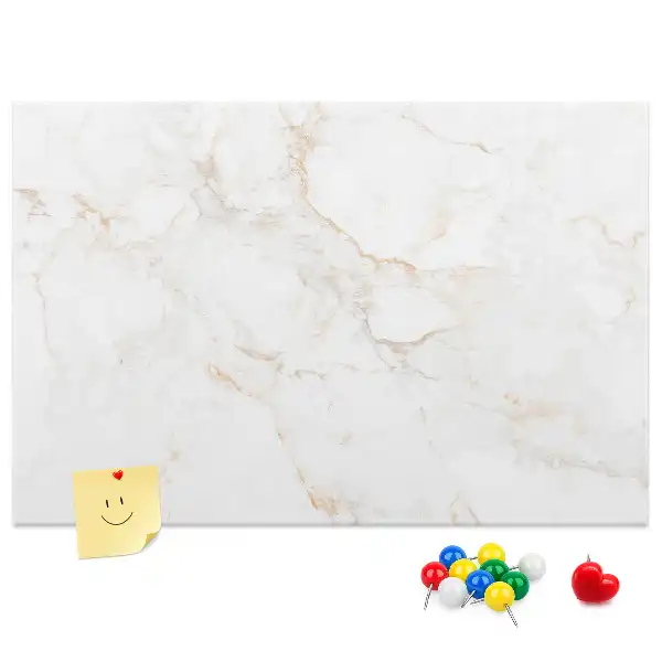 Printed Cork Memo Board Elegant marble