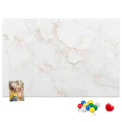 Printed Cork Memo Board Elegant marble