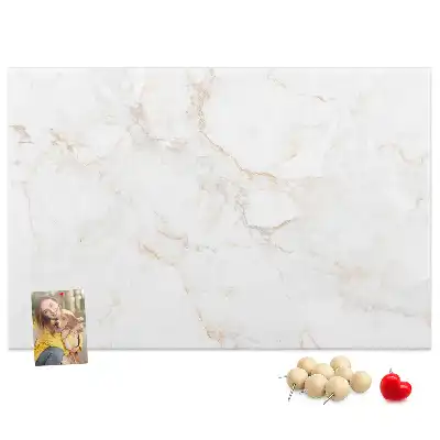 Printed Cork Memo Board Elegant marble