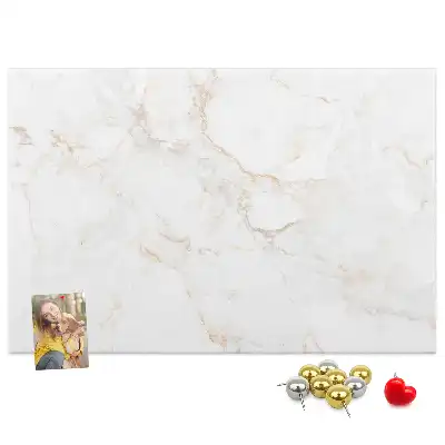 Printed Cork Memo Board Elegant marble