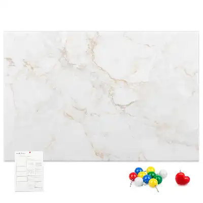 Printed Cork Memo Board Elegant marble