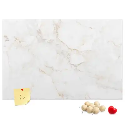 Printed Cork Memo Board Elegant marble