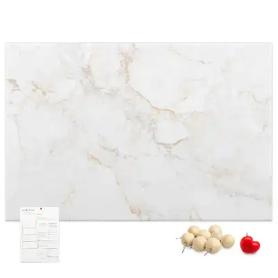 Printed Cork Memo Board Elegant marble