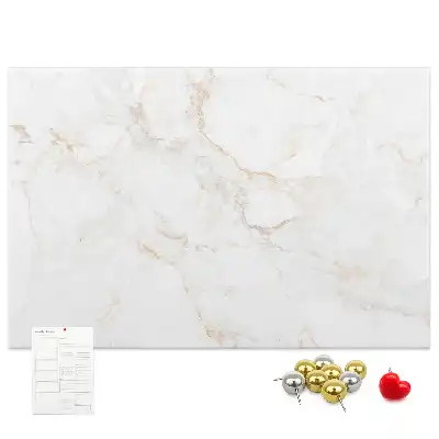 Printed Cork Memo Board Elegant marble