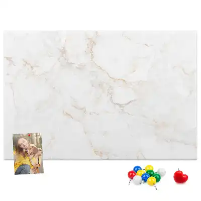 Printed Cork Memo Board Elegant marble