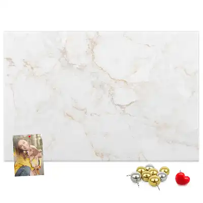 Printed Cork Memo Board Elegant marble
