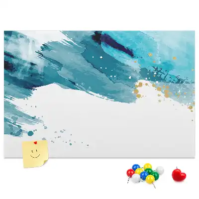 Brush Strokes Cork Memo Board