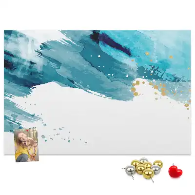 Brush Strokes Cork Memo Board