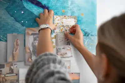 Brush Strokes Cork Memo Board
