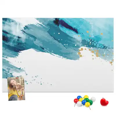 Brush Strokes Cork Memo Board