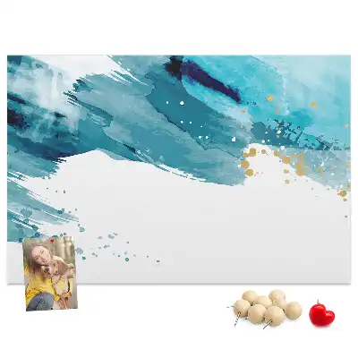 Brush Strokes Cork Memo Board