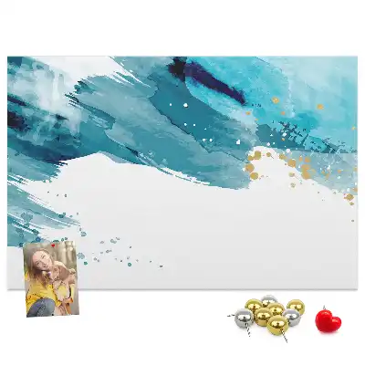 Brush Strokes Cork Memo Board