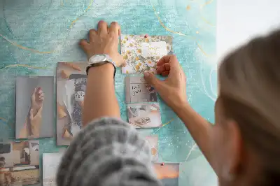 Abstract Marble Printed Cork Board