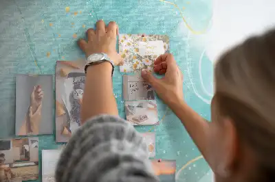 Printed Cork Board Abstract marble