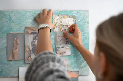 Abstract Marble Printed Cork Board