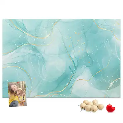 Abstract Marble Printed Cork Board