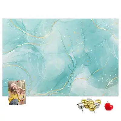 Abstract Marble Printed Cork Board