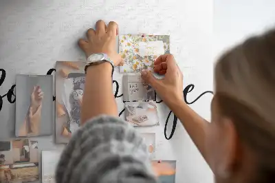 Printed Cork Memo Board Bon voyage lettering