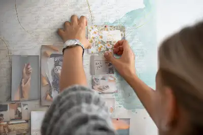 Printed Cork Board Watercolor splashes