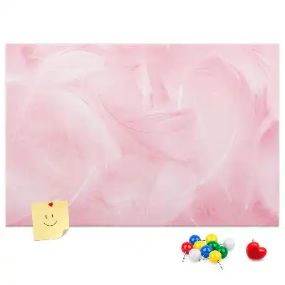 Feather Abstraction Printed Cork Memo Board