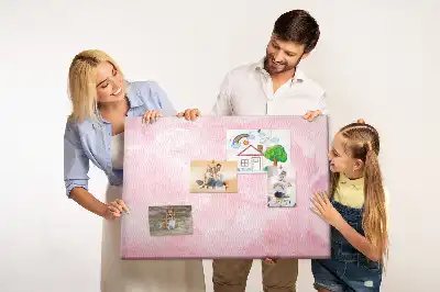 Feather Abstraction Printed Cork Memo Board