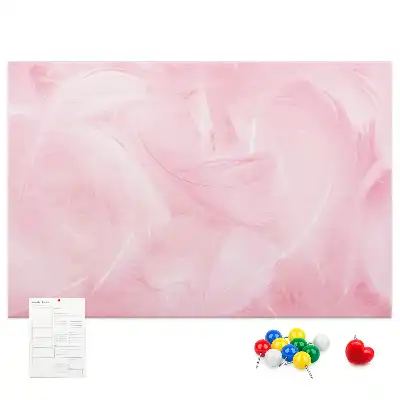 Feather Abstraction Printed Cork Memo Board