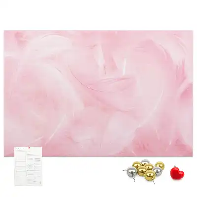 Feather Abstraction Printed Cork Memo Board