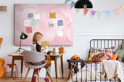 Feather Abstraction Printed Cork Memo Board