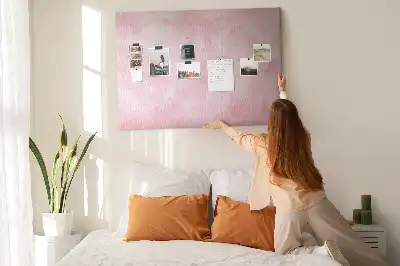 Feather Abstraction Printed Cork Memo Board