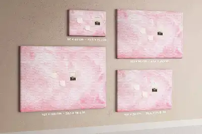 Feather Abstraction Printed Cork Memo Board