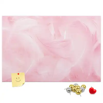 Feather Abstraction Printed Cork Memo Board