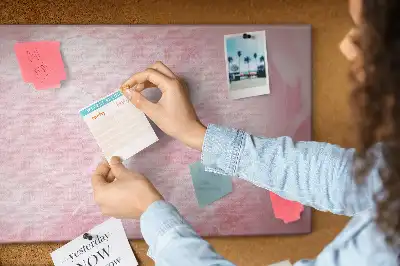 Feather Abstraction Printed Cork Memo Board