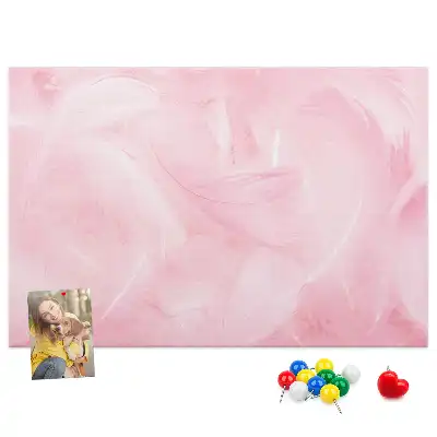 Feather Abstraction Printed Cork Memo Board