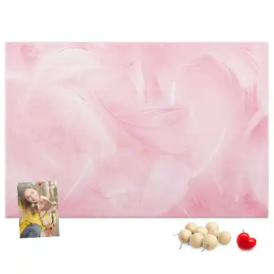 Feather Abstraction Printed Cork Memo Board