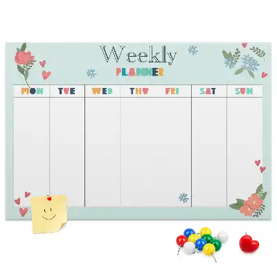 Cork memo board Weekly planner