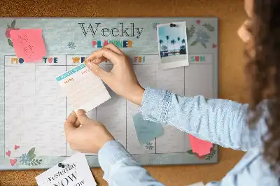 Cork Weekly Planner Memo Board