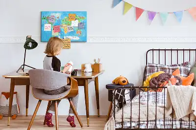 Printed Cartoon Map Cork Memo Board