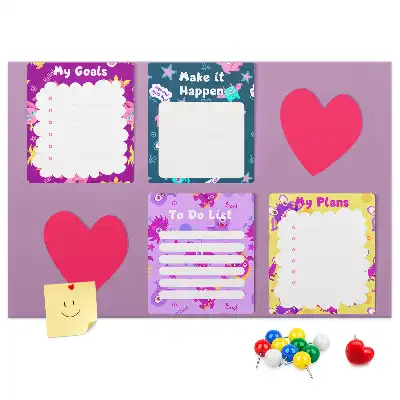 Cork memo board Monster notes