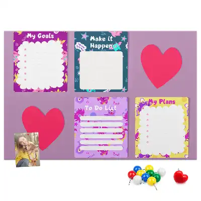 Cork memo board Monster notes