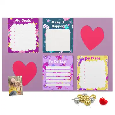Cork memo board Monster notes