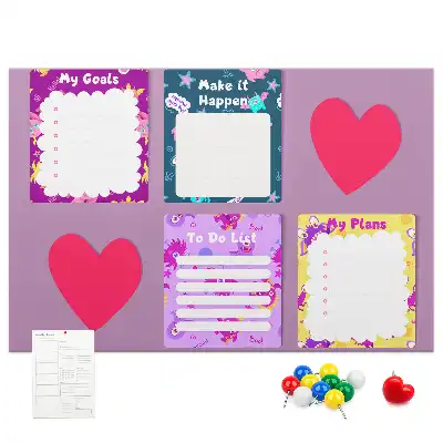 Cork memo board Monster notes