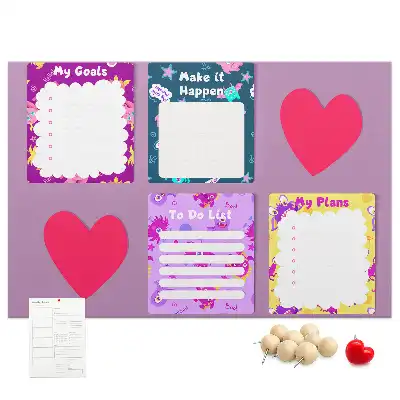 Cork memo board Monster notes
