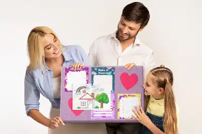 Cork memo board Monster notes