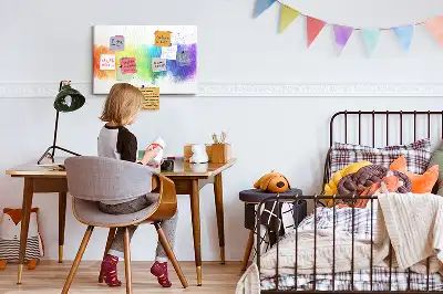 Abstract Rainbow Printed Cork Board
