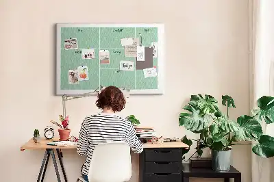 Printed Cork Memo Board Office organizer