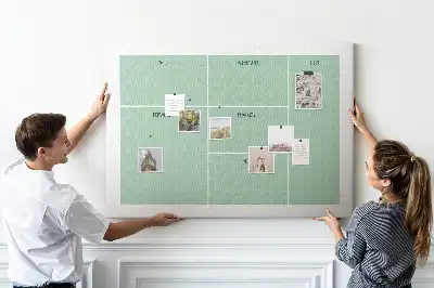 Printed Cork Memo Board Office organizer