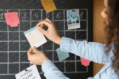 Cork memo board for lesson plans